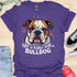 Life is better with a bulldog - V4 - Cute Stare T-Shirt